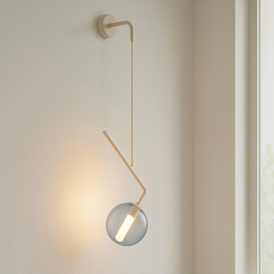 Top light v line applique moderna sabbia luce pendente blu