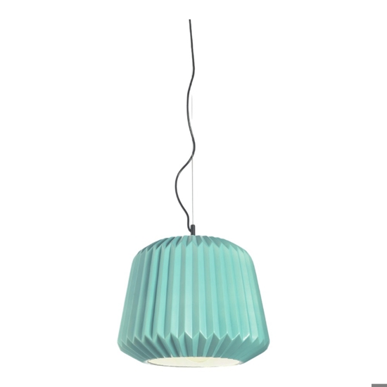 Ondaluce so plumcake sospensione moderna ceramica turchese design per ingresso