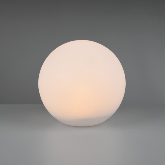 Lampada da giardino sfera con picchetto solare led rgb 30cm ip65
