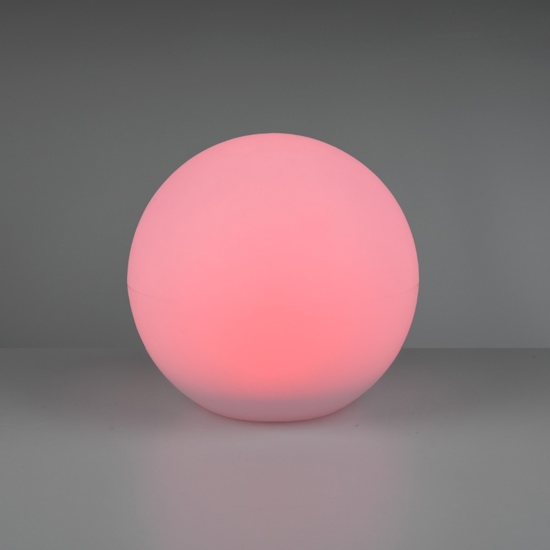 Lampada da giardino sfera con picchetto solare led rgb 30cm ip65