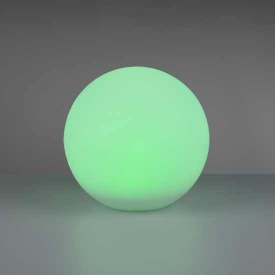 Lampada da giardino sfera con picchetto solare led rgb 30cm ip65