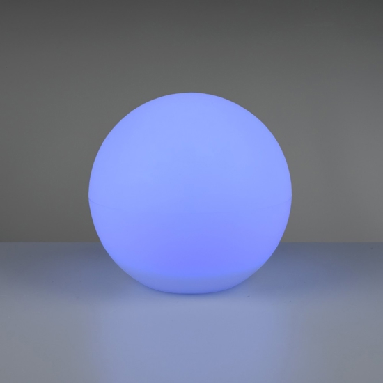 Lampada da giardino sfera con picchetto solare led rgb 30cm ip65
