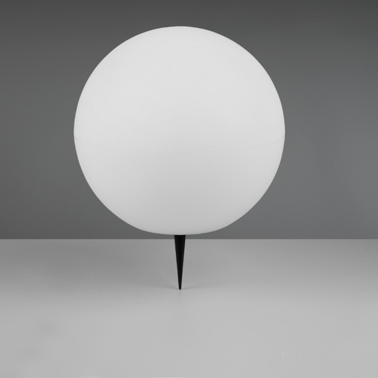 Lampada da giardino sfera con picchetto solare led rgb 30cm ip65