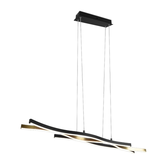 Lampadario per cucine moderne led da 2300k a 4000k colore oro