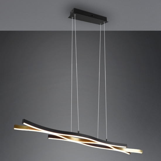 Lampadario per cucine moderne led da 2300k a 4000k colore oro