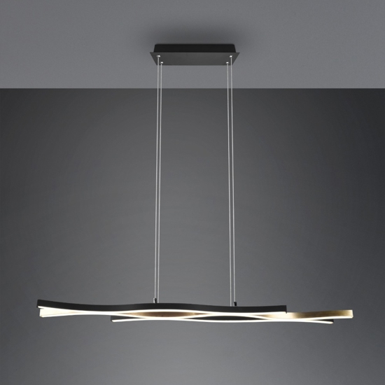 Lampadario per cucine moderne led da 2300k a 4000k colore oro