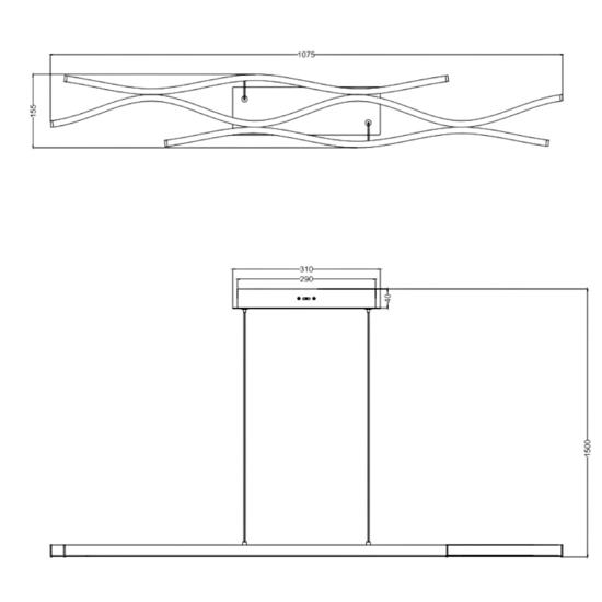 Lampadario per cucine moderne led da 2300k a 4000k colore oro