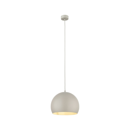 Lampadario per tavolo da cucina a cupola beige 27 cm cavi regolabili