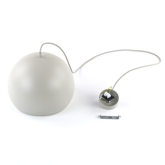 Lampadario per tavolo da cucina a cupola beige 27 cm cavi regolabili
