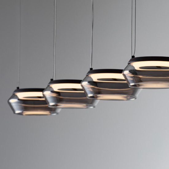 Lampadario per tavolo da cucina led 3000k sfere di vetro
