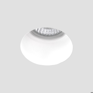 Faretto in gesso rotondo da incasso per controsoffitto