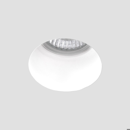 Faretto in gesso rotondo da incasso per controsoffitto
