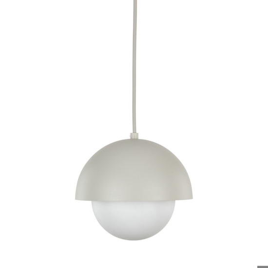 Lampada a sospensione per isola penisola cucina beige a cupola 17 cm cavi regolabili