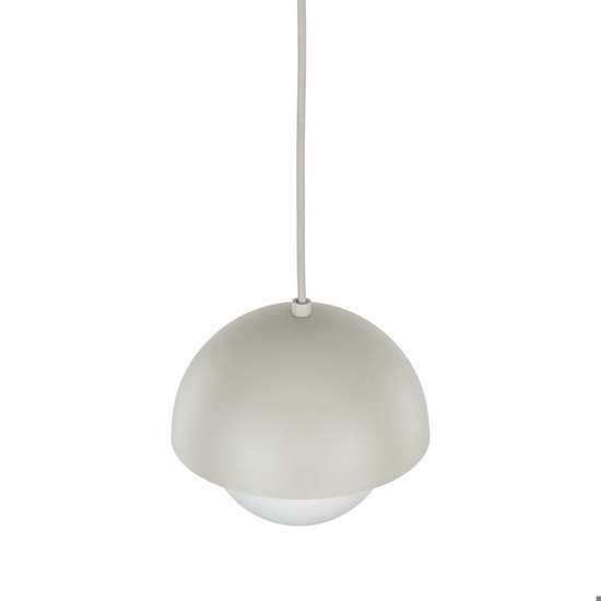 Lampada a sospensione per isola penisola cucina beige a cupola 17 cm cavi regolabili