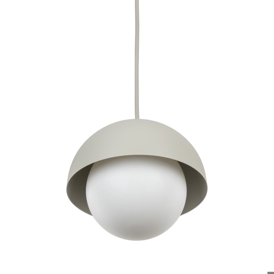 Lampada a sospensione per isola penisola cucina beige a cupola 17 cm cavi regolabili