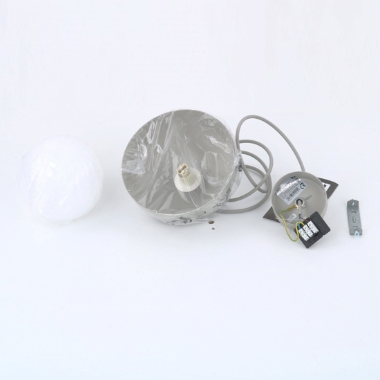 Lampada a sospensione per isola penisola cucina beige a cupola 17 cm cavi regolabili