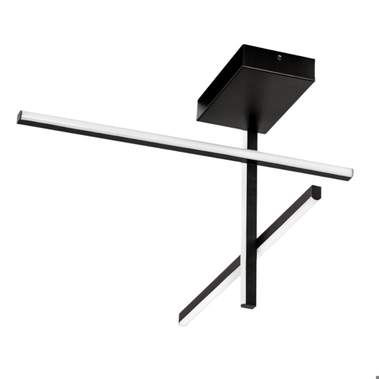 Plafoniera design moderno led 3200k nera dimmerabile