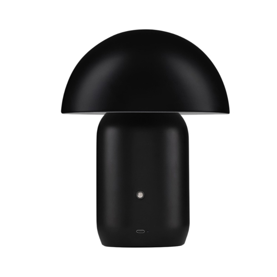 Lampada da tavolo nera led 3000k usb ricaricabile