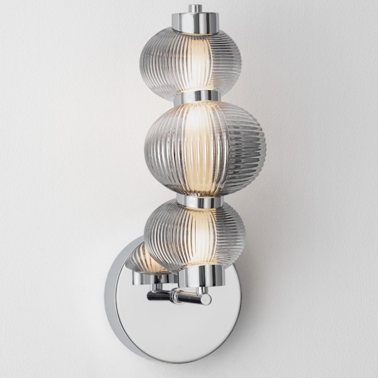 Applique da parete moderno led 3000k portalampada in vetro