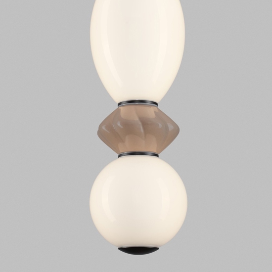 Lampada a sospensione in vetro led 3000k per camera da letto