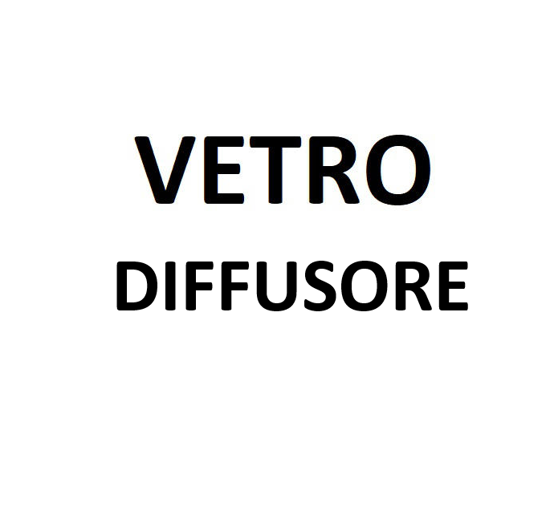 Diffusore vero per applique da incasso per articolo 5140