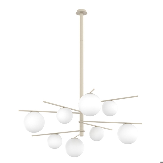 Lampadario moderno tortora per soggiorno top light boomerang