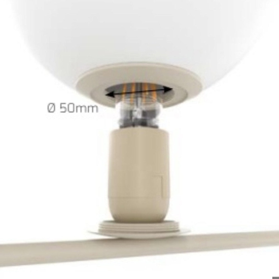 Lampadario moderno tortora per soggiorno top light boomerang