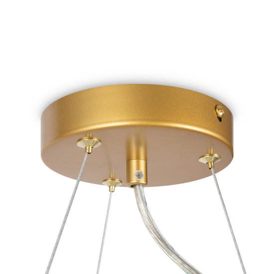Maytoni dallas lampadario per soggiorno moderno dorato sfere vetro ambra