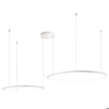 So soel 2 bianco ondaluce lampadario moderno cerchi led 66w 4000k