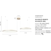 So soel 2 bianco ondaluce lampadario moderno cerchi led 66w 4000k