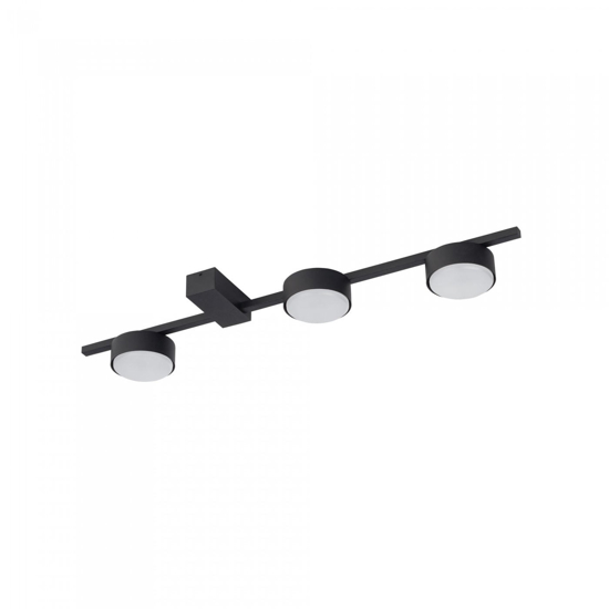 Plafoniera nera per cucina moderna design luminosa