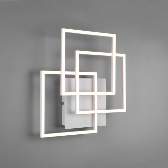Plafoniera moderna bianca led 28w con telecomando