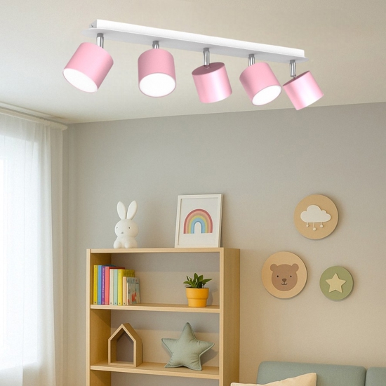 Plafoniera rosa per cameretta bambina