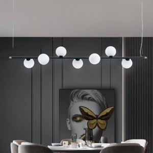 Miloox pomi sforzin lampadario moderno nero per soggiorno