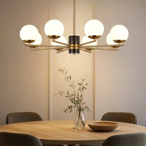 Maytoni lampadario per soggiorno elegante nero oro ottone