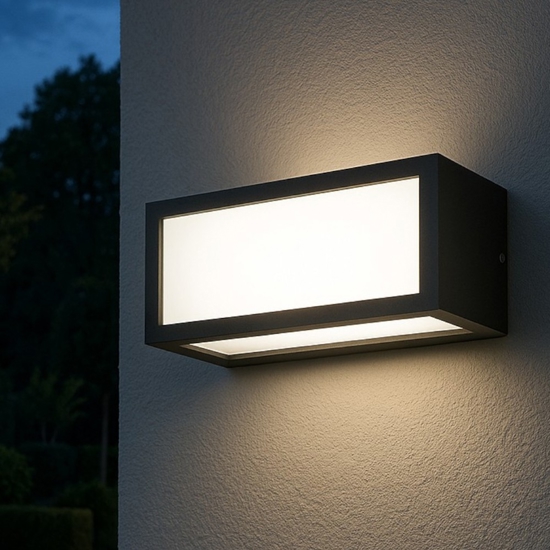 Isyluce deco applique da esterno grigio antracite moderna