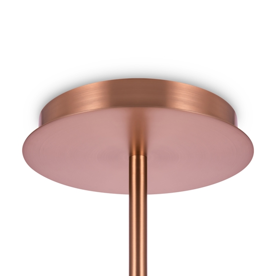 Maytoni lampadario moderno erich per soggiorno oro rosa 12 sfere vetro bianche