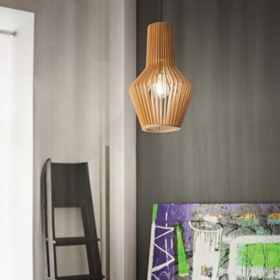Citrus-3 sp1 ideal lux lampada a sospensione legno per soggiorno