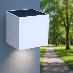 Life applique solare da esterno crepuscolare led 5w 3000k