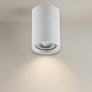 Faretto da soffitto cilindro bianco in gesso isyluce