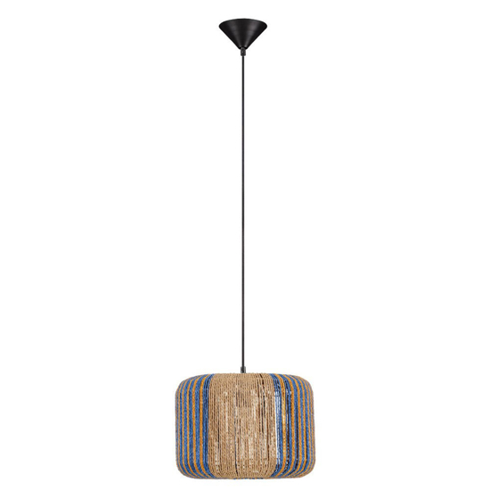 Lampadario per soggiorno corda naturale intrecciata