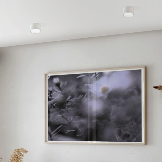 Faretto di gesso bianco alluminio nasso sforzin per cucina