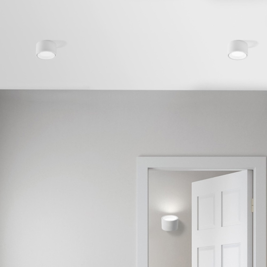 Faretto di gesso bianco alluminio nasso sforzin per cucina