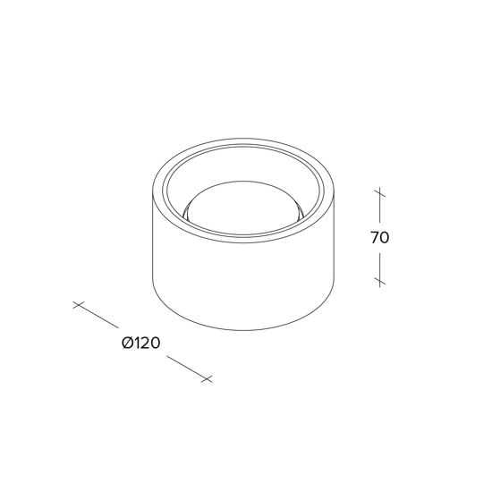 Faretto di gesso bianco alluminio nasso sforzin per cucina