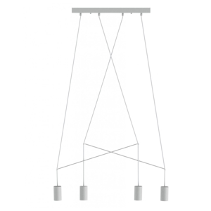 Lampadario moderno bianco per tavolo da soggiorno fp