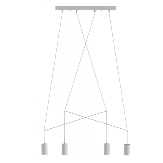 Lampadario moderno bianco per tavolo da soggiorno fp