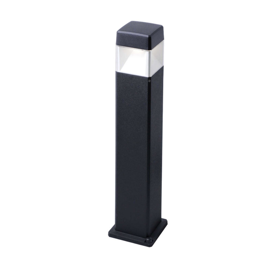 Lampione nero da giardino 80cm anti ruggine top light lodi