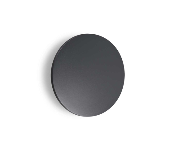 Applique per esterno tonda antracite ip54 punto ap d24 ideal lux led 12w 3000k