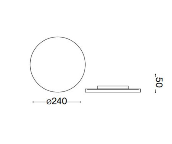 Applique per esterno tonda antracite ip54 punto ap d24 ideal lux led 12w 3000k