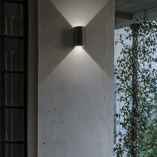 Apollo ap applique nero da esterno led 6w 4000k nero ideal lux